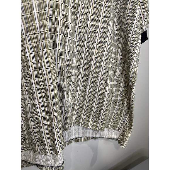 Vintage 90s Nike Tiger Woods Geometric Design Golf Polo Shirt Men’s XXL - Picture 3 of 8